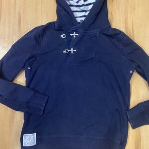 Lauren Ralph Lauren WMNS sz small pullover Navy Blue Hooded Sweater